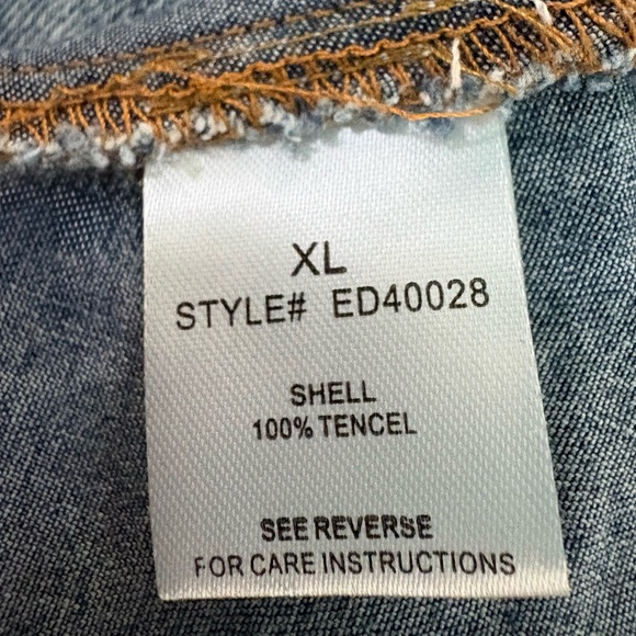 Oli & Hali NWT Acid Wash Tencel Maxi Dress - Picture 6 of 7